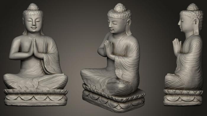 نموذج ثلاثي الأبعاد لآلة CNC التماثيل الهندية تمثال بوذا